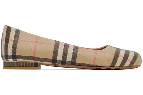 burberry ballerina flats beige